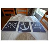 Set of 3 Lake pictures
