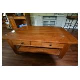 Coffee table, worn