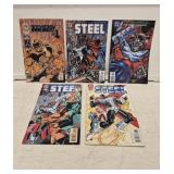 (5) DC Steel Comic Books