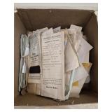 Box full of Antique and Vtg Ephemera