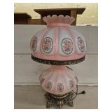 Victorian Styled Pink Parlor Lamp - 25' tall