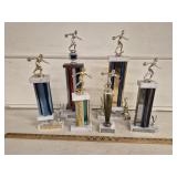 (6) Vtg Women's Bowling Trophies