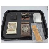 Morse Code Device, Writing Pad w Knight on Horse,