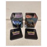 (2) Pokï¿½mon Tins w Some Cards