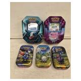 (5) Tins of Pokï¿½mon Cards