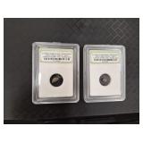 (2) Authentic Meteorite Space Rocks- Specifics On