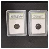 (2) Authentic Meteorite Space Rocks- Specifics On