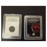 (2) Authentic Meteorite Space Rocks- Authentic-