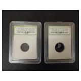 (2) Authentic Meteorite Space Rocks- Authentic-