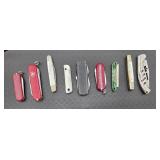 (9) Small Pocket Knives