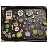 Vintage Pins, Keychains, and Medals
