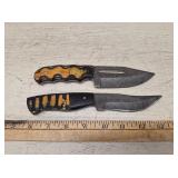 (2) Damascus Knives