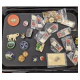 Vintage Pins- Including Olympics and Smile If You