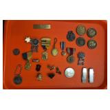 Military Pins, Coins, and Medals- Including Weat