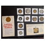 Coins- Including Louisiana Superdome Doubloon,