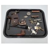 Old Smoking Pipes- Including Carved Wooden