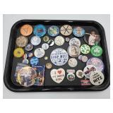 Quantity Vintage Pins- Including NFL Oilers and
