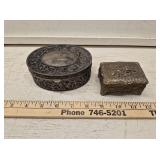 (2) Trinket Boxes- Velvet Lined