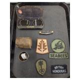 Vintage Patches, Small Metal Shot Glass w