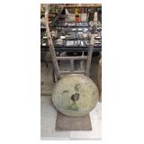 Vintage Heavy Duty Hand Truck and Grinding Wheel