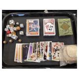 Game Cards, Sports Cards, Dice, and Baseball