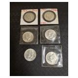 (6) Half Dollars 1966 - 1969