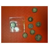 (8) Vtg Canadian Dimes