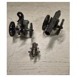 (3) Miniature Cannons