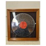 Framed Autographed RCA Record marked March 1948 -