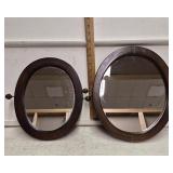 Pair of Small Vanity Mirrors