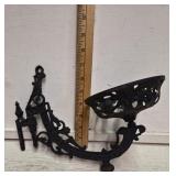 Cast Metal Oil Lamp Holder