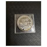 One Troy Oz. .999 Silver Christmas Medallion