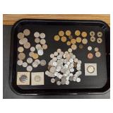 Qty of Vtg Foreign Coins including Chile, Italy