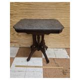 Eastlake Marble Top Table - Gray with Stone