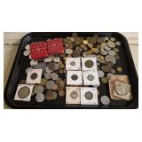 Large Qty of Foreign Coins including Vtg Russia