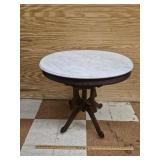 Oval Marble Top Too Table - 29' tall x  29' wide