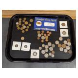 Qty of Vtg Foreign Coins including 1798 Guatemala
