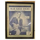 Framed Blue Suede Shoes Booklet