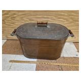 Antique Copper Boiler w Lid