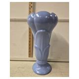 Hull USA Tulip Vase- Blue- 12' Tall