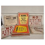 Qty Vintage Signs