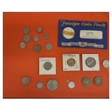 Qty of Vtg Foreign Coins