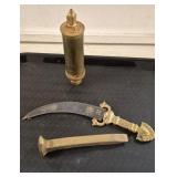 Brass Steam Whistle, Spinning Dagger made in