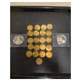 (2) First Man on the Moon Medallions 1969-1989