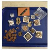 Pennies, Tokensand Pins