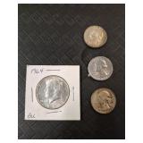 (4) 90% Silver Coins