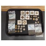 Qty of Vtg Foreign Coins including Czechoslovakia