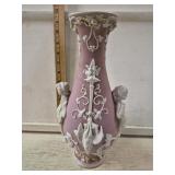 Pink English Wedgewood Vase- 11.5'