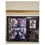 NHL Dominik Hasik Plaque and Card