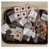 Qty of Vtg Pennies including Wheat Pennies